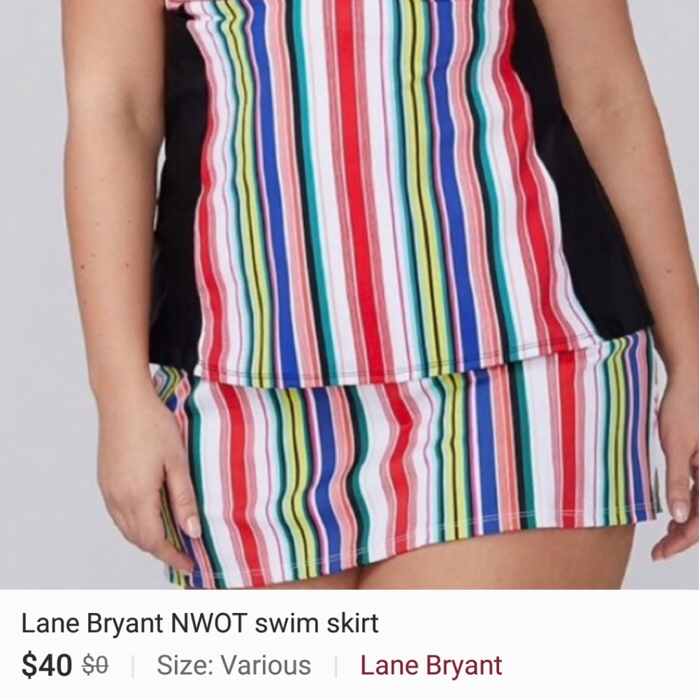 Lane Bryant swim skirt